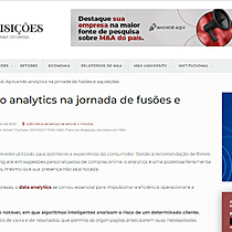 M&A: Aplicando analytics na jornada de fuses e aquisies